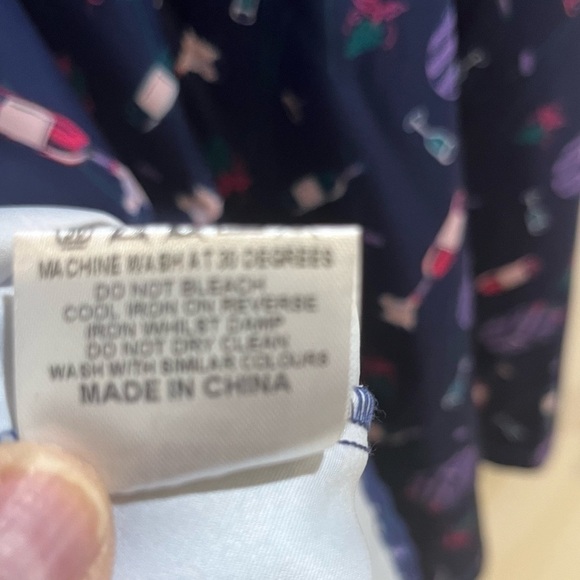 Lindy Bop 50’s Pinup Dress Fit & Flare Sweetheart Neckline Blue Wine Party Sz 4 - Picture 7 of 10